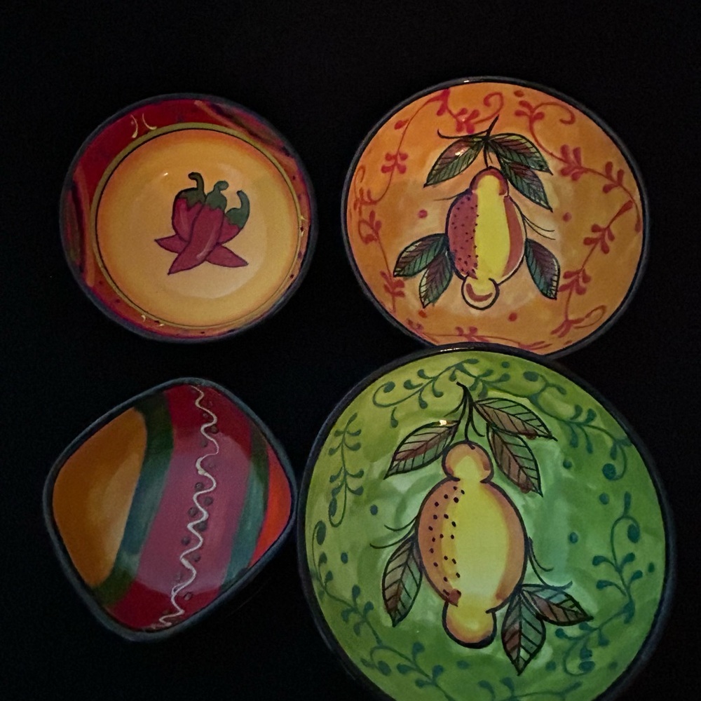 MEXICANA Colorful Ceramic Bowl Set of 4